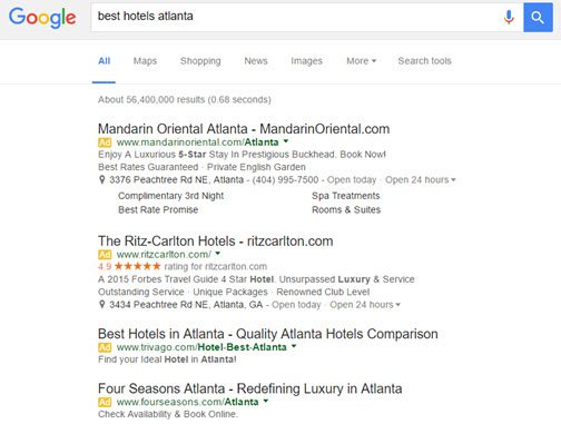 google tests expanded text ads